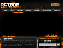 Tablet Screenshot of octaneforklifts.com